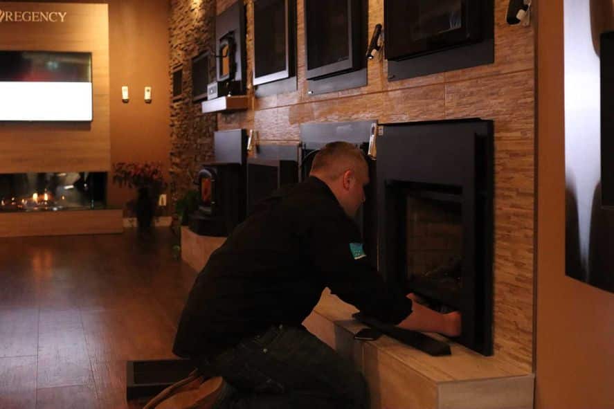 Fireplace installation